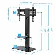 Fitueyes TT207001MB Swivel TV Stand and Mount for 32-65 Inch N2