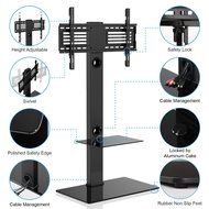 Fitueyes TT207001MB Swivel TV Stand and Mount for 32-65 Inch N6