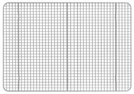 Stainless Steel Cooling Rack (11.5&quot; x 16.5&quot;) 1-Piece | Designed To Fit Perfectly Into Baking Half-Sheet Pan |... N6