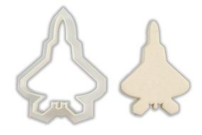 F22 Plane Cookie Cutter - LARGE - 4 Inches