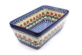 Polish Pottery Baker - Loaf Dish - Maraschino