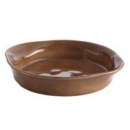 Rachael Ray Cucina Stoneware 1-1/2-Quart Round Baker, Cranberry Red N4