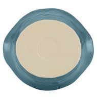 Rachael Ray Cucina Stoneware 1-1/2-Quart Round Baker, Cranberry Red N9