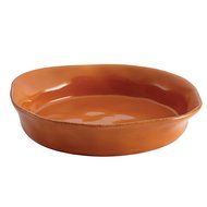 Rachael Ray Cucina Stoneware 1-1/2-Quart Round Baker, Cranberry Red N10