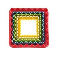 Fantasy Life Cooke Cutter Set Square CookieCutter Sets Multi-size Cookie Cutters Biscuit Cutter Set -5pcs