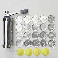 New 24pcs Cookie Making Models Press Pump Machine Biscuit Maker Cake Decorating