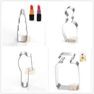 4 Pcs Packed Makeup Perfume Stainless Steel Cookie Dessert Cake Cutter Mould
