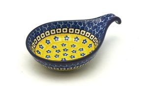 Polish Pottery Spoon/Ladle Rest - Sunburst