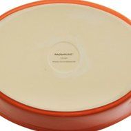 Rachael Ray Stoneware 2-3/4-Quart Covered Bubble and Brown Casserround Casserole, Red N2