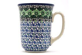 Polish Pottery Mug - 16 oz. Bistro - Kiwi