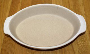 Pampered Chef " New Traditions " Stoneware Small Oval Baker - 2 cup capacity N3