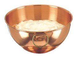 8&frac14; In. Diameter Solid Copper Beating Bowl, 2 Qt.