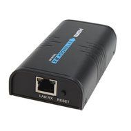 AGPtek LKV372A 60m/190ft 1080P HD HDMI Network Extender Over Single Cat6/6a/7 Ethernet Cable with IR Remote Control N10