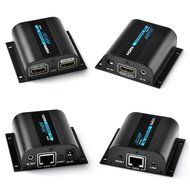 AGPtek LKV372A 60m/190ft 1080P HD HDMI Network Extender Over Single Cat6/6a/7 Ethernet Cable with IR Remote Control N23