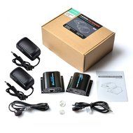 AGPtek LKV372A 60m/190ft 1080P HD HDMI Network Extender Over Single Cat6/6a/7 Ethernet Cable with IR Remote Control N28
