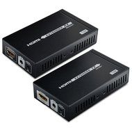 AGPtek LKV372A 60m/190ft 1080P HD HDMI Network Extender Over Single Cat6/6a/7 Ethernet Cable with IR Remote Control N30