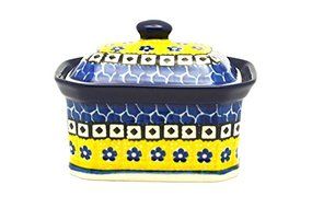 Polish Pottery Cake Box - Small - Sunburst