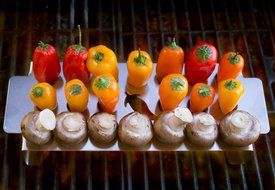 Jalapeno Grill Rack - Stainless Steel Chili Pepper Barbecue Grilling and Roasting Rack by Juvale N5