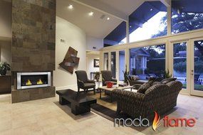 Moda Flame Valencia Wall Mounted Ethanol Fireplace N2