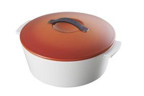 Revol 645294 Revolution 12 3/4-Inch Induction Oval Cocotte with Lid, Magma Red