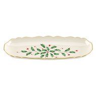 Lenox Holiday Gravy Boat with Stand,Ivory N6