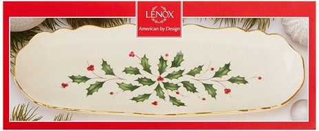 Lenox Holiday Gravy Boat with Stand,Ivory N7