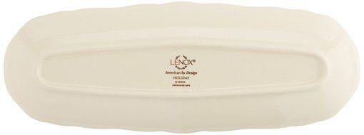 Lenox Holiday Gravy Boat with Stand,Ivory N10