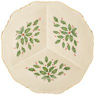 Lenox Holiday Gravy Boat with Stand,Ivory N14