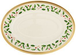 Lenox Holiday Gravy Boat with Stand,Ivory N24