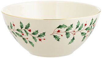 Lenox Holiday Gravy Boat with Stand,Ivory N29