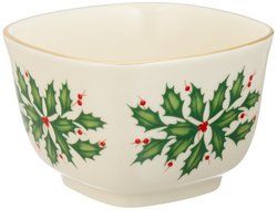 Lenox Holiday Gravy Boat with Stand,Ivory N34