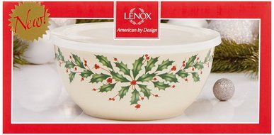 Lenox Holiday Gravy Boat with Stand,Ivory N40