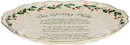 Lenox Holiday Gravy Boat with Stand,Ivory N52