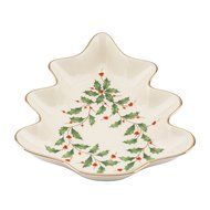 Lenox Holiday Gravy Boat with Stand,Ivory N55
