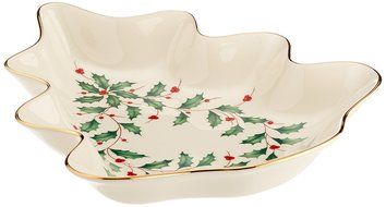Lenox Holiday Gravy Boat with Stand,Ivory N57