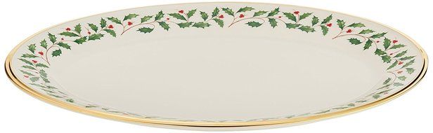 Lenox Holiday Gravy Boat with Stand,Ivory N76