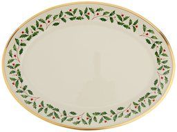 Lenox Holiday Gravy Boat with Stand,Ivory N77