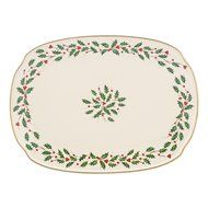 Lenox Holiday Gravy Boat with Stand,Ivory N80