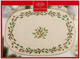 Lenox Holiday Gravy Boat with Stand,Ivory N81