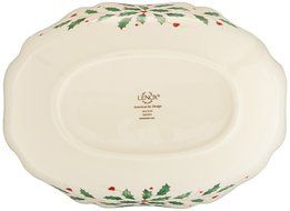 Lenox Holiday Gravy Boat with Stand,Ivory N94