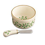 Lenox Holiday Gravy Boat with Stand,Ivory N95