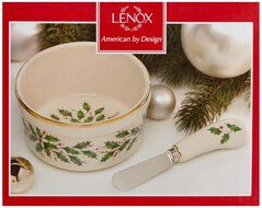 Lenox Holiday Gravy Boat with Stand,Ivory N96
