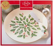 Lenox Holiday Gravy Boat with Stand,Ivory N102