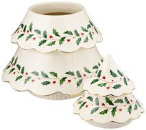 Lenox Holiday Gravy Boat with Stand,Ivory N109