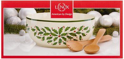 Lenox Holiday Gravy Boat with Stand,Ivory N121