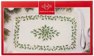 Lenox Holiday Gravy Boat with Stand,Ivory N127