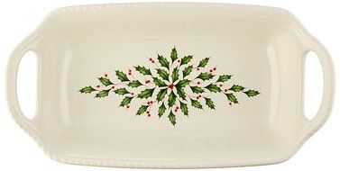 Lenox Holiday Gravy Boat with Stand,Ivory N129