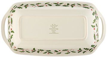 Lenox Holiday Gravy Boat with Stand,Ivory N130