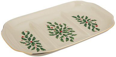 Lenox Holiday Gravy Boat with Stand,Ivory N135