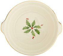 Lenox Holiday Gravy Boat with Stand,Ivory N142
